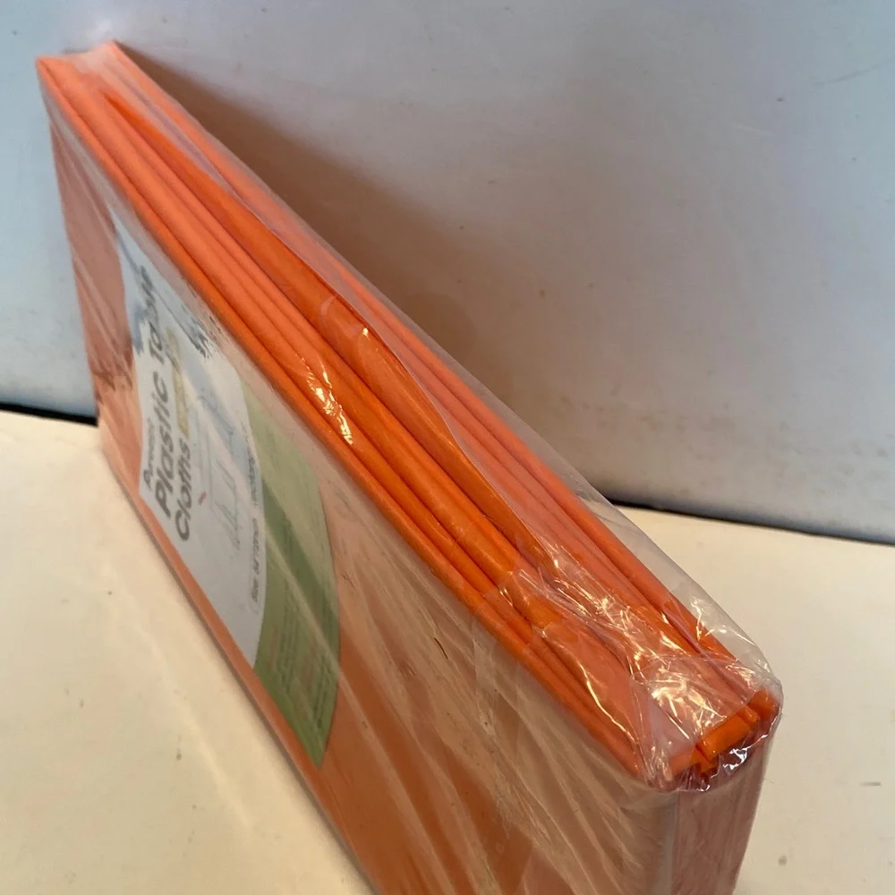 NIP Set of 3 Orange Tablecloths
